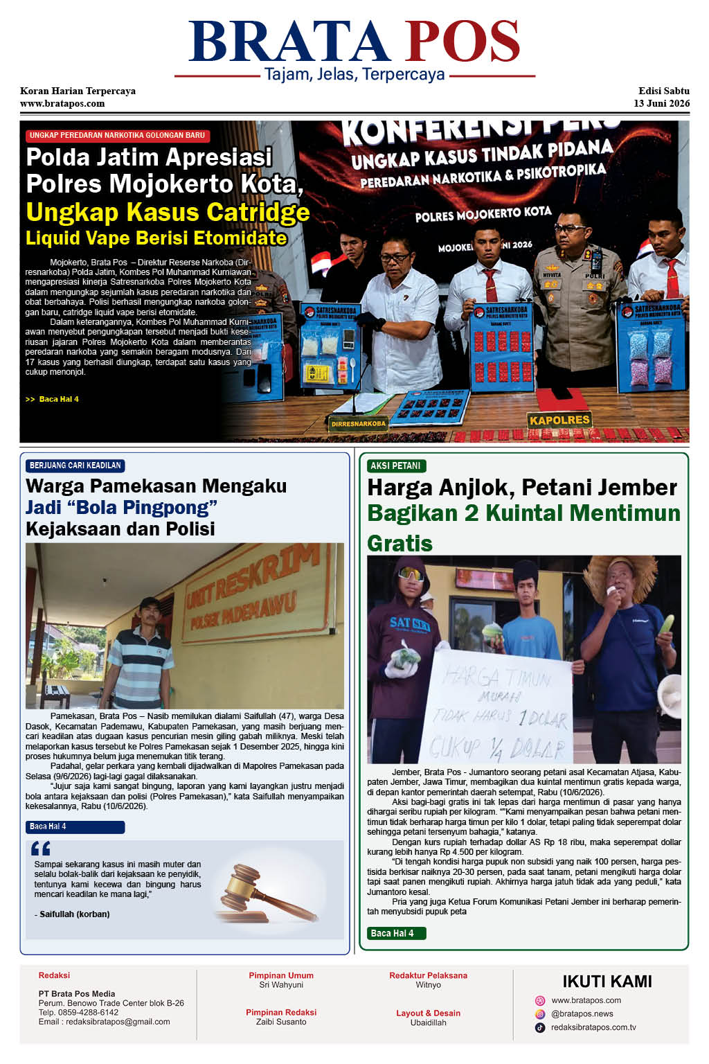 Sabtu, 13 Juni 2026